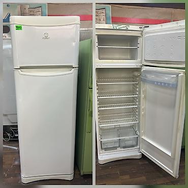 Indesit iki kameralı soyuducu - Üst kamerada dondurucu bölmə, rəfli