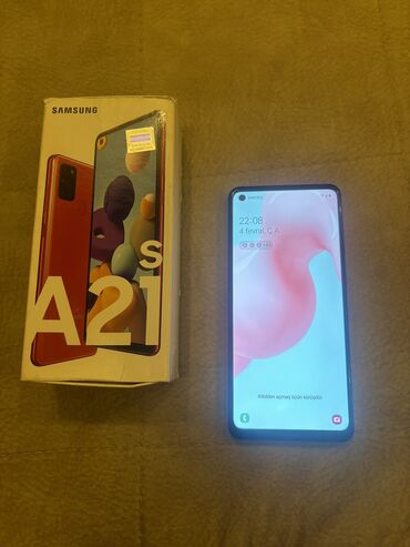 samsung s20 plus: Samsung Galaxy A21S, 32 GB, rəng - Qırmızı, Sensor, Barmaq izi, İki sim kartlı