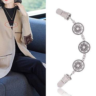 Другая женская одежда: Брошь, брошка зажим соединительный для кардигана, свитера, шали — 8