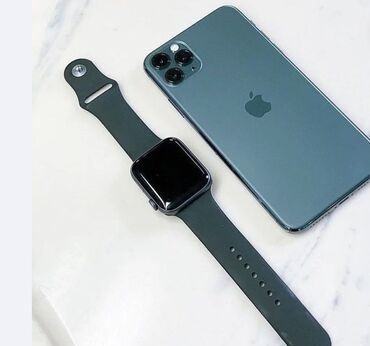 рассрочка телефон ош айфон: IPhone 11 Pro, Б/у, 256 ГБ, Matte Midnight Green, Зарядное устройство, Чехол, Коробка, 75 %