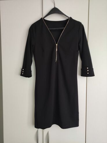 komplet haljina i sako: S (EU 36), bоја - Crna, Koktel, klub, Drugi tip rukava