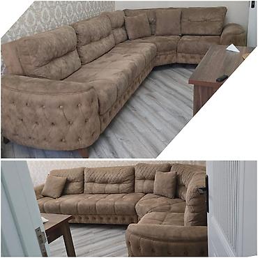 klasik divan: Kunc divan.qiymet 440 man.acilir bazali.olcu 3/2.unvan yeni — 1