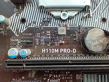 Ana platalar: Ana Platası MSI MSI H110M PRO-D+i3 6100, İşlənmiş — 4