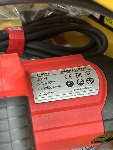 Кесүүчү шаймандар: Камнерез Felisatti FT6501 (Marble Cutter) Описание: - Мощность: 1350 — 2