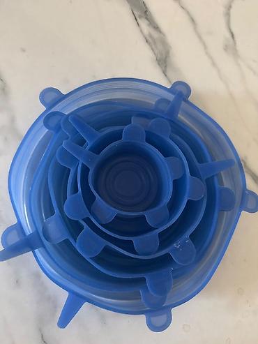 zip lock: Набор многоразовых силиконовых крышек - Материал: эластичный пищевой — 1