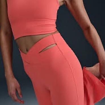 vikend torba: NIKE Zenvy Rib Women's High-Waisted Flared Leggings vel. S NOVO HJ — 3