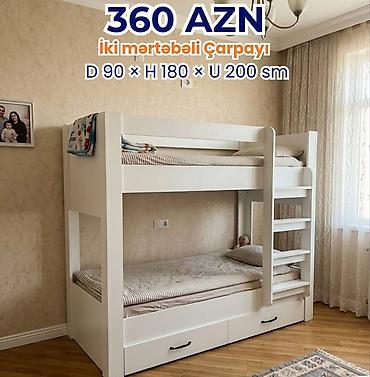 Oğlan və qız üçün, Yeni, Çarpayı, Matras ilə, Siyirməli