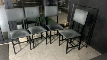 стулья металические: Продаю стулья по 500сом в связи с расширением,они на