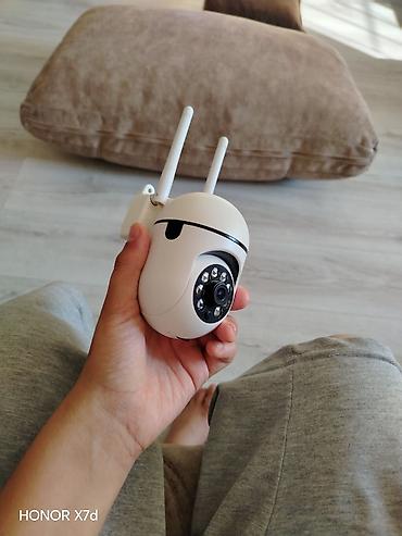 Wi‑Fi IP təhlükəsizlik kamerası - 2 ədəd güclü Wi‑Fi antenası – sabit
