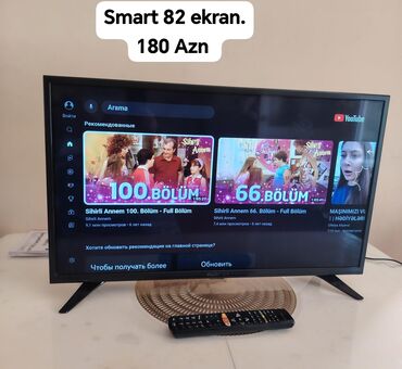 82 lg tv: 82 ekran Wvaki samart tv satilir. Hec bir priblemi yoxdu tam iwlekdi