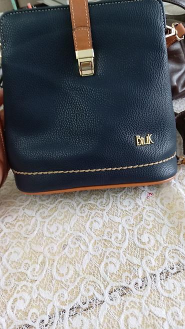 Çantalar: BLIK brendi çiyin çantası - Material: toxumalı eko‑dəri - Rəng: tünd — 2