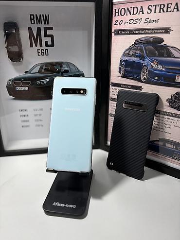 с 10: Samsung Galaxy S10 Plus, Б/у, 128 ГБ, цвет - Голубой, 1 SIM, 2 SIM — 6