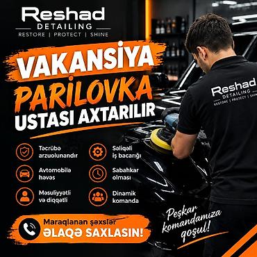 online operator isi: Reshad Detailing – Parilovka ustası üçün vakansiya Aşağıdakı — 1