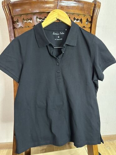 ош обувь: Черное базовое поло BY CHOCOOLATE. - Модель: Basic Polo - Размер: M