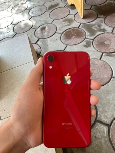 телефон ош айфон: IPhone Xr, Б/у, 64 ГБ, Красный, Зарядное устройство, Защитное стекло, Чехол, 79 %
