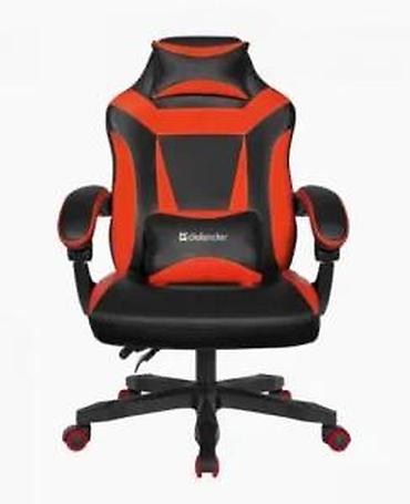 Kancelarijske stolice: Gaming stolica Defender – crno/crvena - Ergonomski dizajn sa visokom — 17