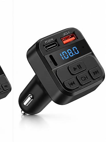 usb hub: Avtomobil üçün çoxfunksiyalı simsiz MP3 player və FM transmitter — 2