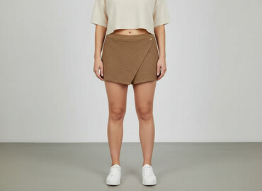 krótkie spodenki w kant: Shorts for women, size XL