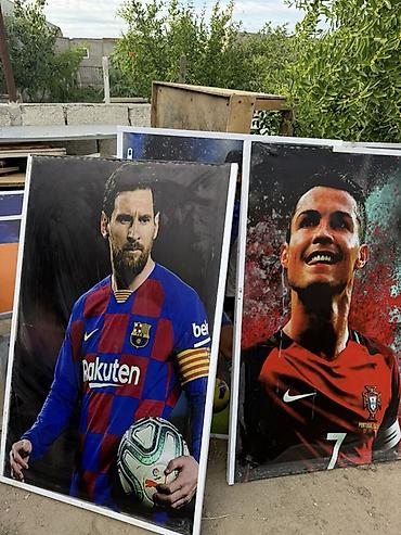 şəkilləri idmana aid rəsmlər: Mövzu: Böyük ölçülü dekorativ posterlər – futbol ulduzları və superkar — 3