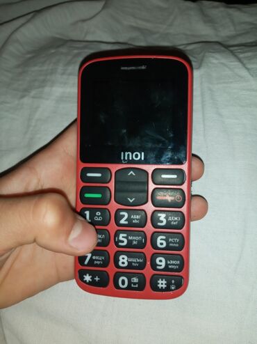 телефон one plus: Inoi 117B, Б/у, цвет - Красный