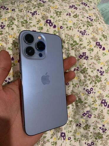 стекло антишпион: IPhone 13 Pro, Колдонулган, 256 ГБ, Sierra Blue, Заряддоочу түзүлүш, Коргоочу айнек, Каптама, 77 %