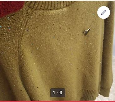 mor rəng: Qadın sviteri - Model: boğazlı (yarım yüksək yaxalı), reglan qollu - — 3