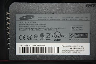 komputer samsung: Samsung SyncMaster 943NWXPLUS LCD monitor - Ekran diaqonalı: 19" - — 3