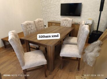 Boşqablar: Qonaq otağı üçün, Yeni, 6 stul
