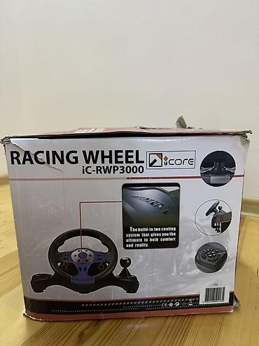 racing wheel: ICORE iC-RWP3000 Racing Wheel – 3‑in‑1 sükan seti (PS2/PS3/PC) — 2