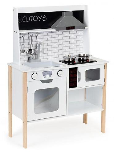 supreme papuce: Drvena kuhinja za decu sa zvukovima i svetlima – ECO TOYS Šifra — 3