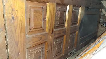 Giriş qapıları: Taxta giriş qapısı - Material: tam ağac (kütləvi), klassik panelli — 9