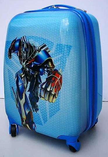 Putni koferi i torbe: Dečiji kofer u plavoj boji sa motivom Transformersa, idealan za — 7