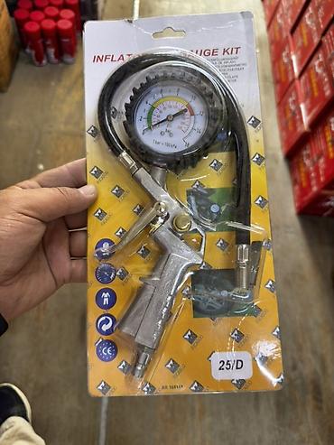 монометры: Набор для накачивания шин с манометром (Inflator Gauge Kit) - — 1