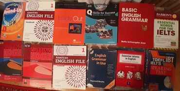 Kitablar, jurnallar, CD, DVD: Hamisin alan 25 azn Basic Engils grammar 5 azn Essential Idioms in