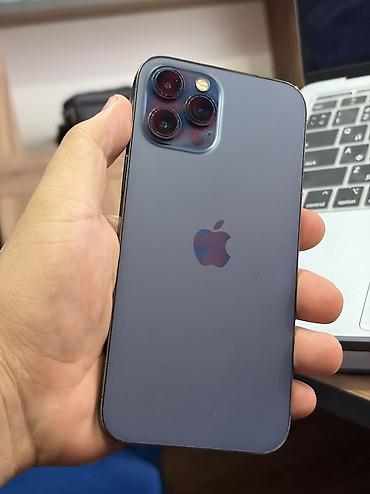 macbook air 2016: IPhone 12 Pro Max, Б/у, 256 ГБ, Синий, 100 % — 1
