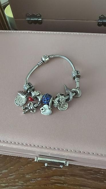Bilərziklər: Pandora üslubunda charm bilərzik - Material: gümüş tonlu metal — 1