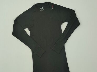 bluzka czarna koronka dlugi rękaw: Bluzka, 12 lat, 146-152 cm, stan - Dobry