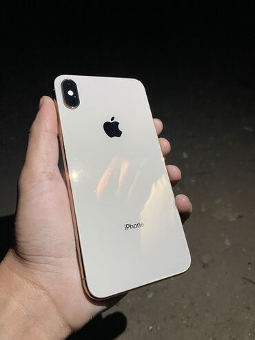 xs max обмен: IPhone Xs Max, Колдонулган, 256 ГБ, Алтын, Коргоочу айнек, Каптама, 82 %