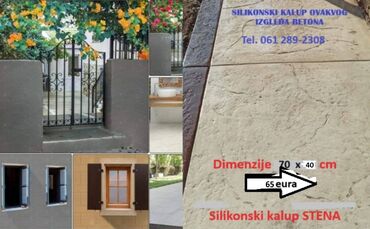 Beton, malter: Silikonski kalupi štampani beton i dekoraciju zidova I štampanih — 13