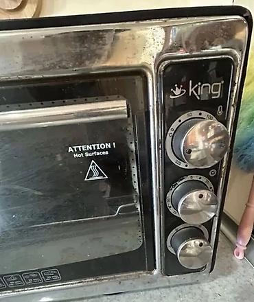 corek sobası: King markalı elektrik mini soba - Avtomatik idarəetmə üçün 3 fırlanma — 5