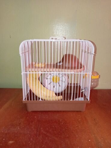 İtlər: Hamster və cunqarik qəfəsi və aksesuarları - Rəng: qəhvəyi altlıq