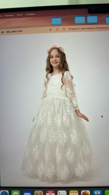 Платья: Детское платье, цвет - Красный, Новый — 11