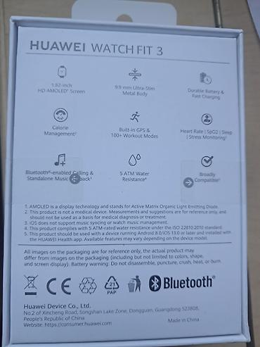 elifbar ultra: HUAWEI Watch Fit 3 – ağıllı saat Əsas xüsusiyyətlər: - 1.82 düym HD — 3