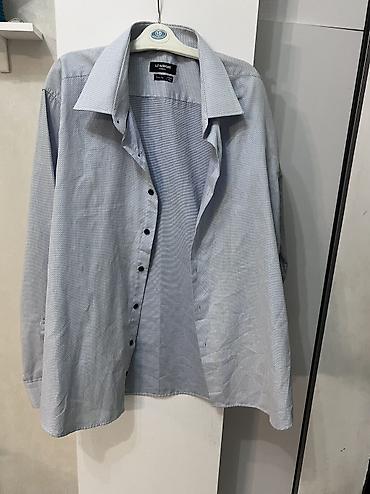 Личные вещи: Мужская рубашка, 3XL, Lc Waikiki, Б/у, цвет - Синий, Платная доставка, Самовывоз — 7