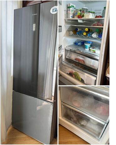 Б/у Холодильник Bosch, No frost, Двухкамерный, цвет - Серебристый
