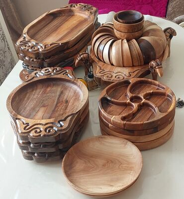 Кухонные наборы: Посуда из дерева для кафе ресторанов. Отличный подарок. Этно посуда — 13