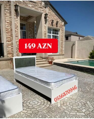 Çarpayılar: Yeni, Təknəfərlik çarpayı, Bazasız, Matras ilə, Siyirməsiz, Azərbaycan — 5