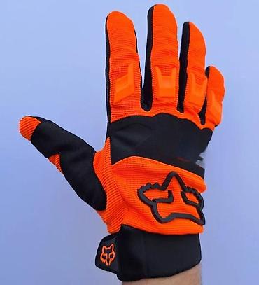 Oprema za bicikliste: FOX motocross/riderske rukavice – narandžasto/crne - Gornji deo od — 5