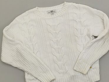 Swetry: Sweter 12 lat, wzrost - 152 cm., stan - Bardzo dobry, wzór - Jednolity kolor, kolor - Biały