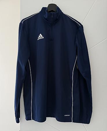 штаны месси адидас: Мужские брюки, L, Adidas, Б/у, цвет - Синий — 1